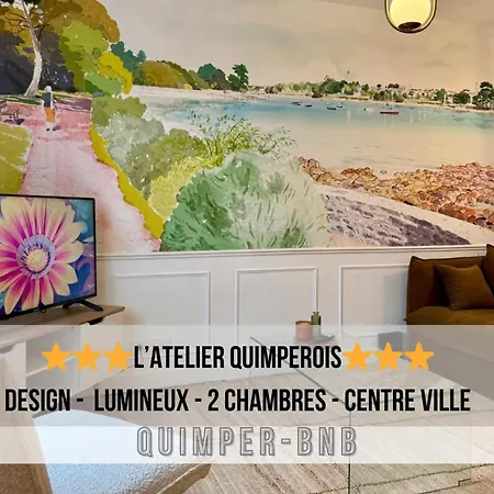 L'atelier Quimperois - Elegance, Bois & Design Apartment